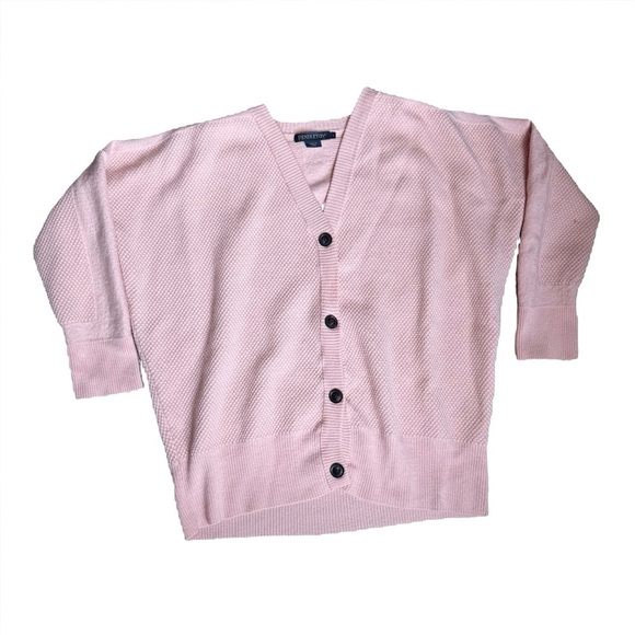 Pendleton Sweaters - Pendleton Wool Light Pink Waffleknit Cardigan Large Clueless Preppy Balletcore